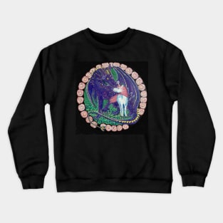 Purple dragon and unicorn Crewneck Sweatshirt